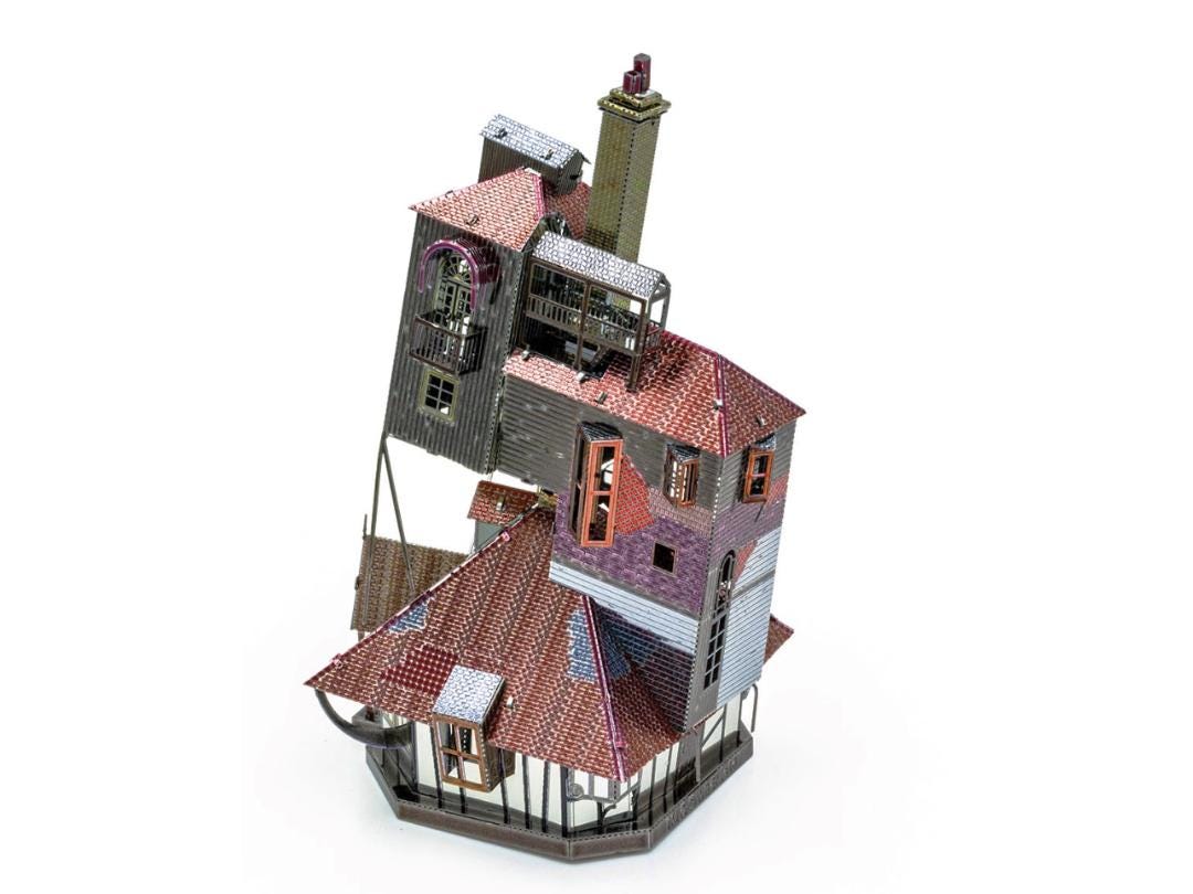 Weasley House Metal Model Kit 3D Puzzle Craft Gift The Burrow House Laser Cut Puzzles Jigsaw Hobby Gift for Harry Potter lover