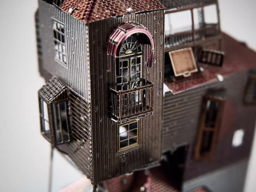 Weasley House Metal Model Kit 3D Puzzle Craft Gift The Burrow House Laser Cut Puzzles Jigsaw Hobby Gift for Harry Potter lover
