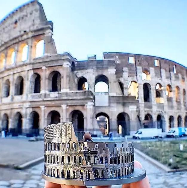 Colosseum in Rome Metal Model Kit – 3D Puzzle Craft Gift for Home Decoration & Architecture Lovers