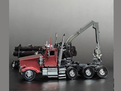 Timber Truck Metal Model Kit – 3D Laser-Cut Puzzle for Log Transport Enthusiasts