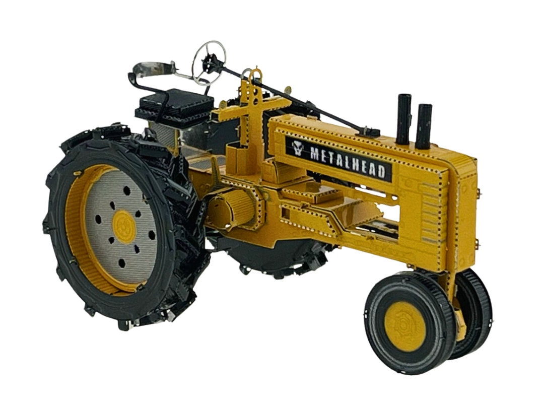 Farm Tractor 3D Metal Model Kit – DIY Puzzle Craft Gift for Hobbyists & Collectors