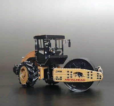 Road Roller Metal Model Kit – 3D Laser-Cut Puzzle for Construction Fans & DIY Hobbyists