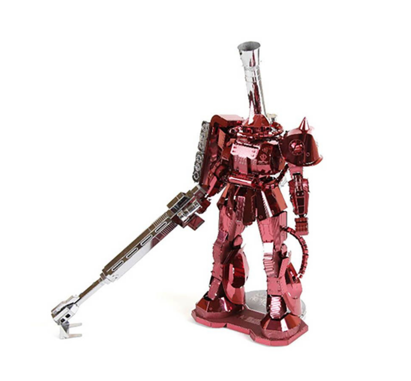Red Mecha Warrior Metal Model Kit – 3D Laser-Cut Puzzle for Sci-Fi Fans & AdvanAdvanced Model Kitced Hobbyists