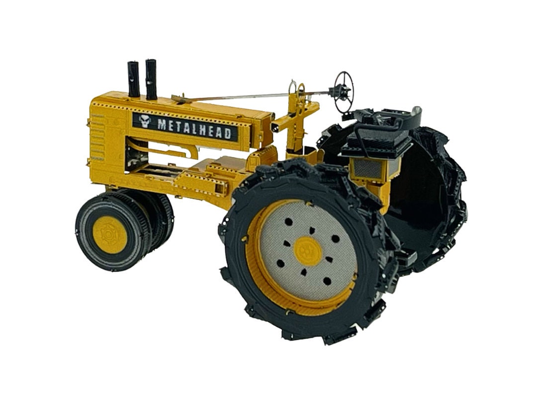 Farm Tractor 3D Metal Model Kit – DIY Puzzle Craft Gift for Hobbyists & Collectors