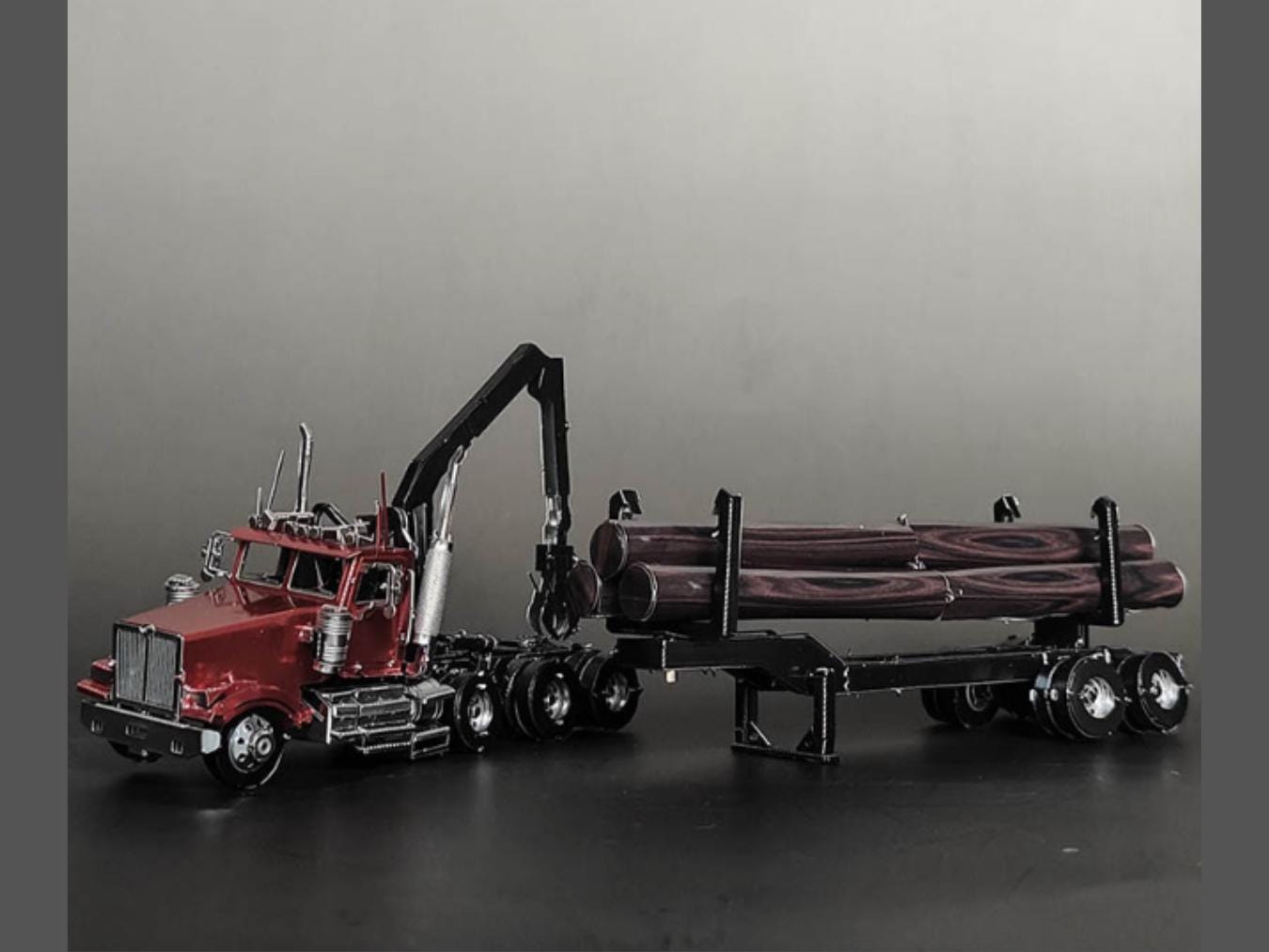 Timber Truck Metal Model Kit – 3D Laser-Cut Puzzle for Log Transport Enthusiasts