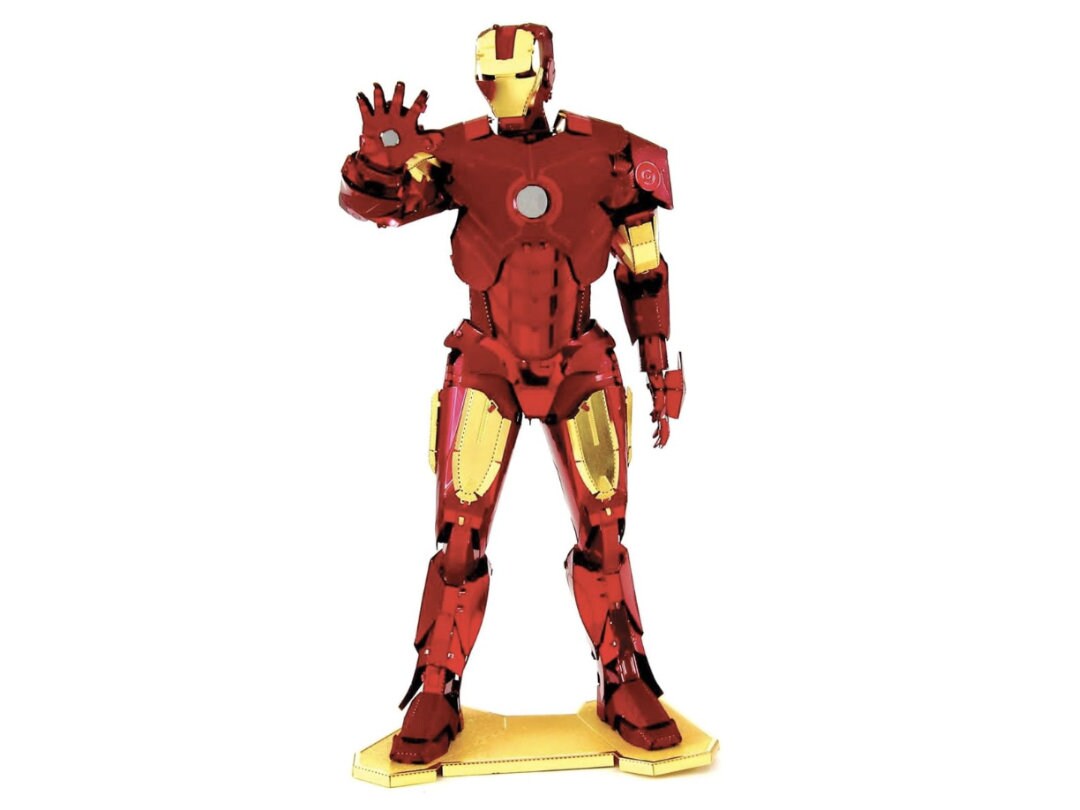 Marvel Iron Man Metal Model Kit – 3D Puzzle DIY Craft Gift | Laser Cut Superhero Figure for Iron Man Fans