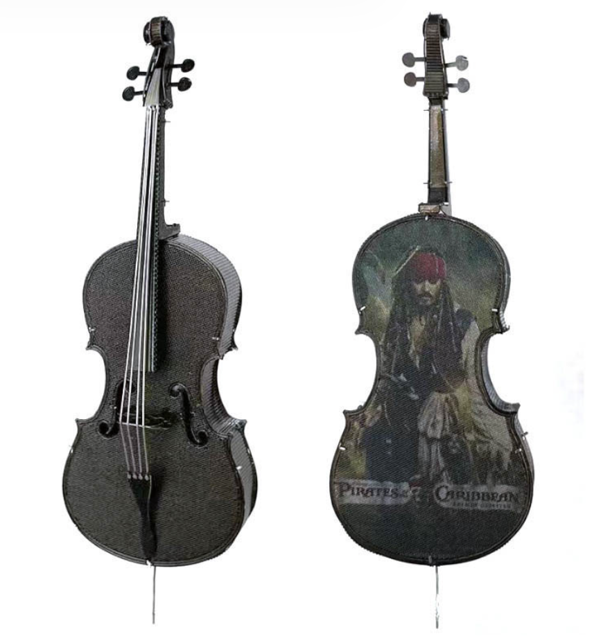 Double-Bass Contra-Bass Metal Model Kit – 3D Laser-Cut Puzzle for Music Lovers & DIY Hobbyists