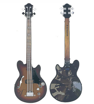 3D Metal Bass Guitar Puzzle – Beatles Style | Laser Cut DIY Model Kit for Adults & Teens