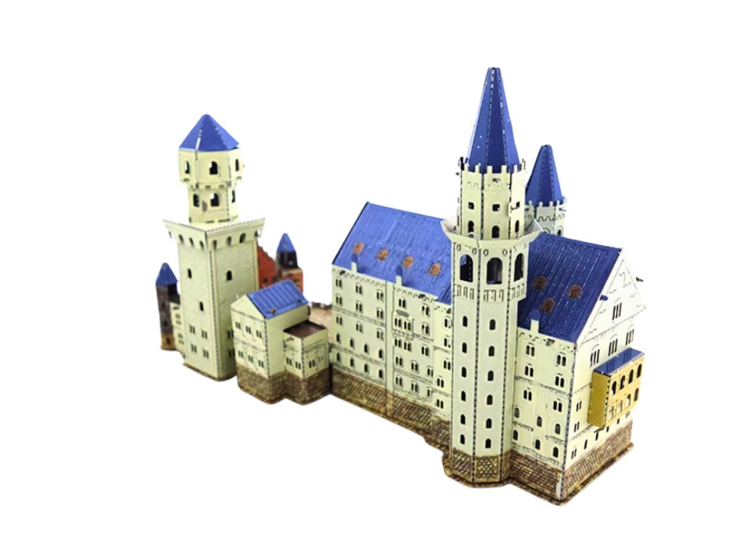 Neuschwanstein Castle Metal Model Kit – 3D Puzzle Craft for Architecture & Disney Fans