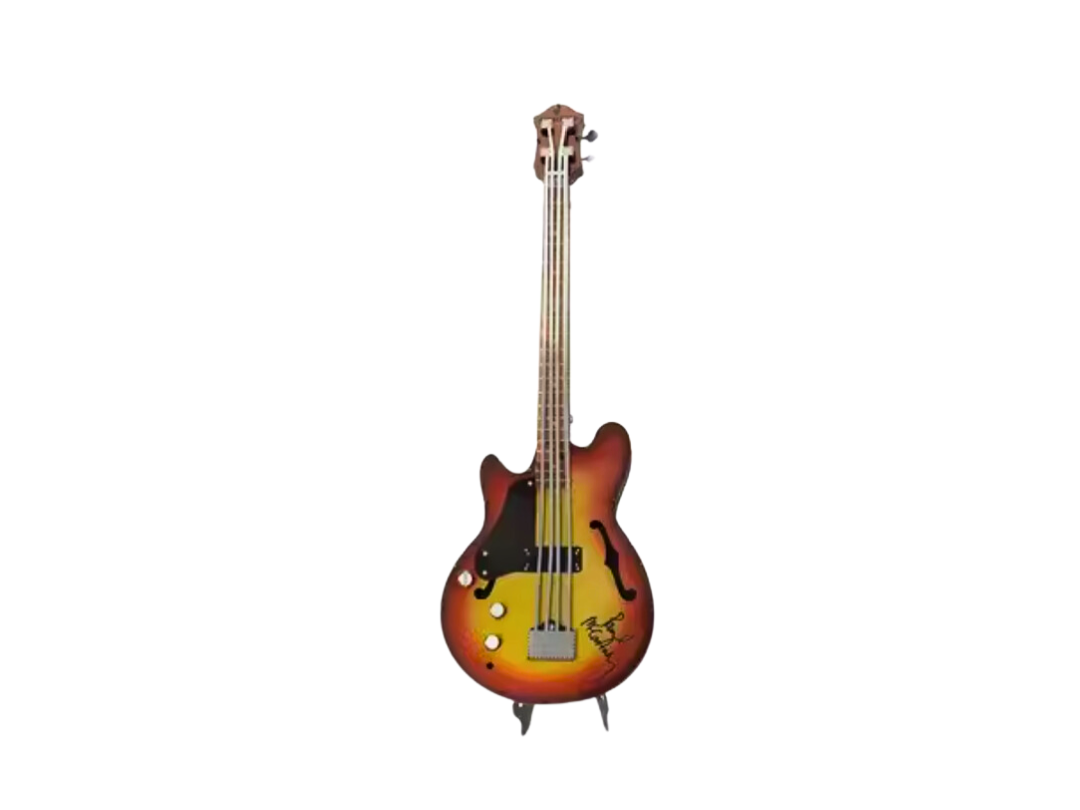 3D Metal Bass Guitar Puzzle – Beatles Style | Laser Cut DIY Model Kit for Adults & Teens