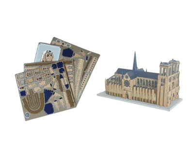 Notre-Dame de Paris Metal Model Kit – 3D Laser-Cut Puzzle for Architecture & History Enthusiasts