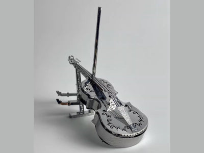 Violin Metal Model Kit 3D Puzzle Craft Gift Laser Cut Puzzles Jigsaw Hobby Gift for Music Instrument Lover