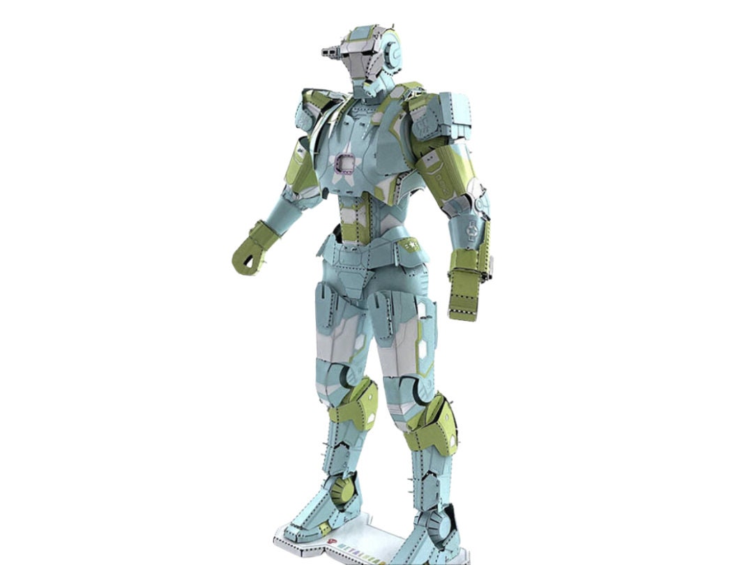 Marvel Avengers War Machine Mark II Metal Model Kit – 3D Puzzle Craft for Iron Man Fans