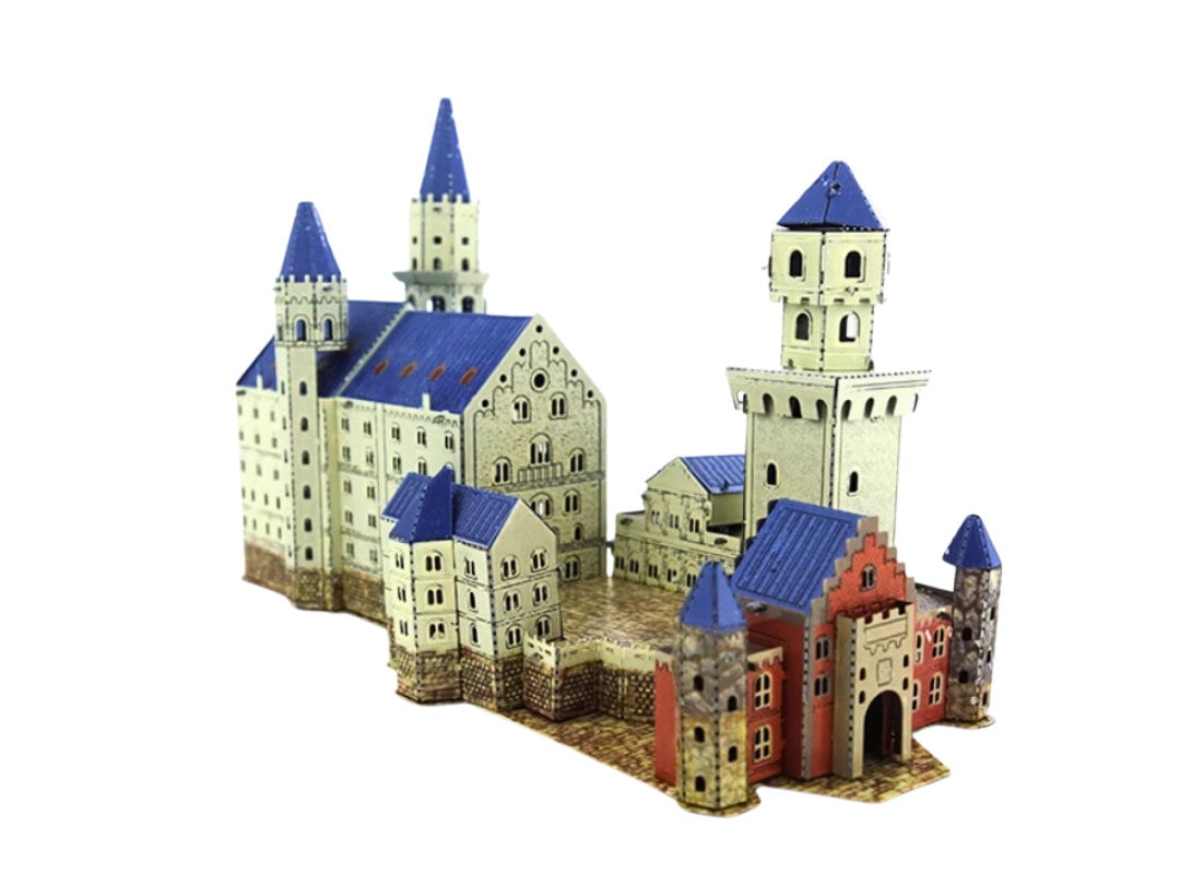 Neuschwanstein Castle Metal Model Kit – 3D Puzzle Craft for Architecture & Disney Fans