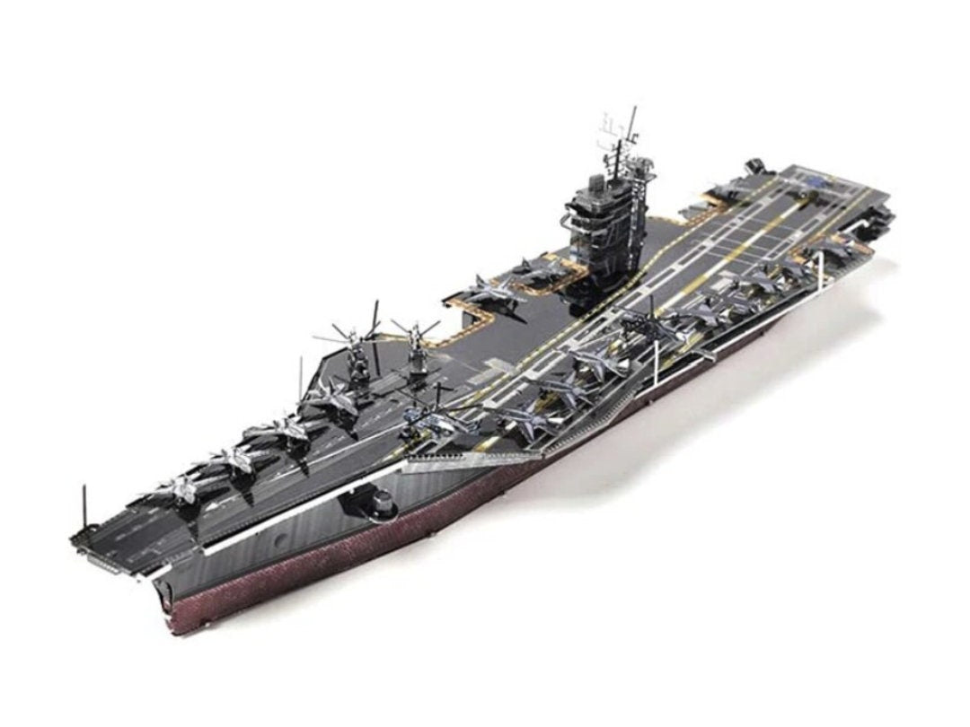 USS Theodore Roosevelt Carrier Metal Model Kit – 3D Laser-Cut Puzzle for Naval Enthusiasts