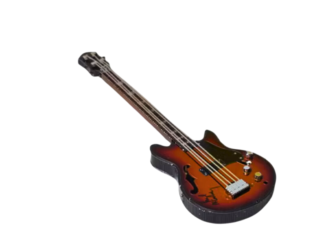 3D Metal Bass Guitar Puzzle – Beatles Style | Laser Cut DIY Model Kit for Adults & Teens