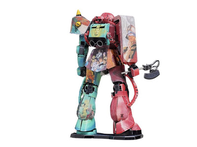 Zaku Warrior Metal Model Kit – 3D Puzzle Craft Gift | Laser Cut DIY Robot Model for Gundam & Mecha Fans
