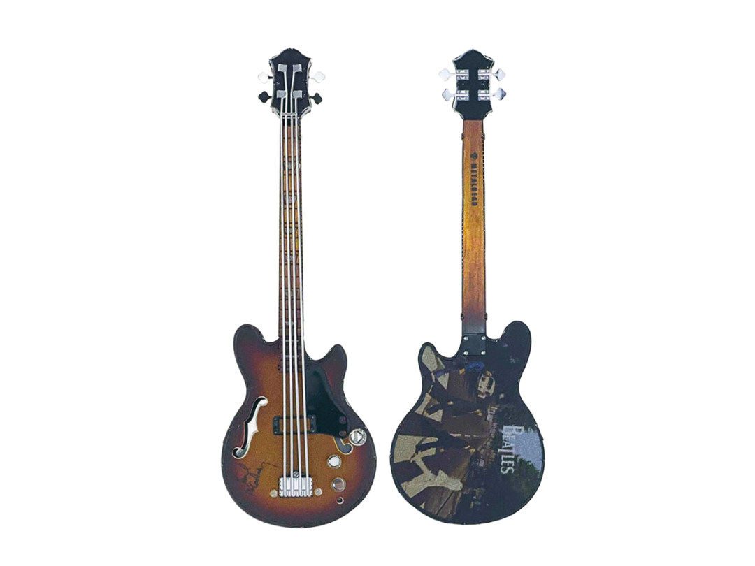 3D Metal Bass Guitar Puzzle – Beatles Style | Laser Cut DIY Model Kit for Adults & Teens