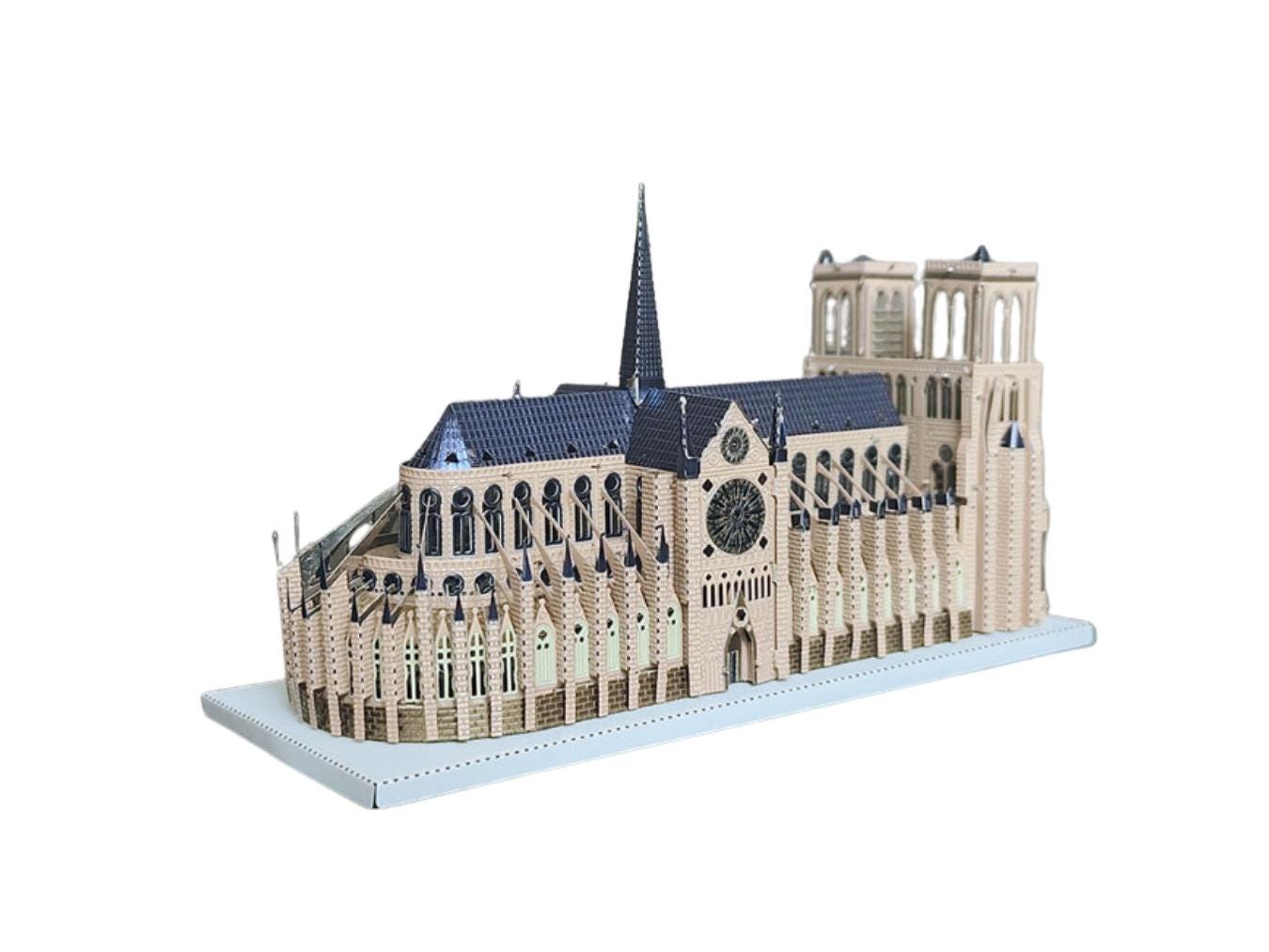 Notre-Dame de Paris Metal Model Kit – 3D Laser-Cut Puzzle for Architecture & History Enthusiasts