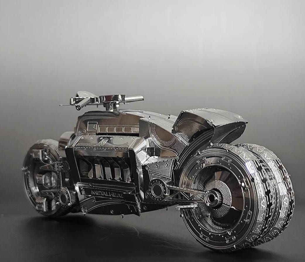 Dodge Tomahawk V10 Motorbike Metal Model Kit – 3D Puzzle Craft for Motorcycle Lovers, DIY Hobby Gift