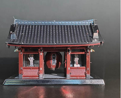 Kaminarimon "Thunder Gate" Metal Model Kit – 3D Laser-Cut Puzzle of Japanese Landmark | DIY Craft for Culture & Architecture Lovers