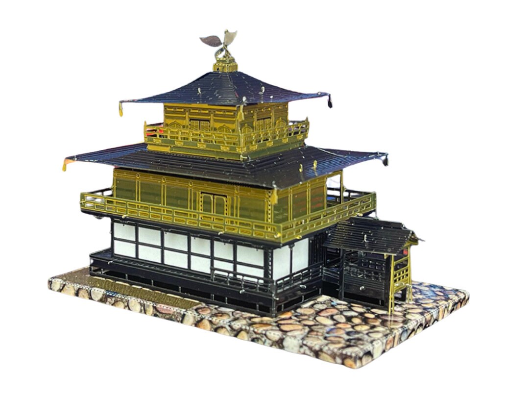 Golden Pavilion Temple 3D Jigsaw – DIY Metal Model Kit, Kinkaku-ji Craft for Cultural Enthusiasts
