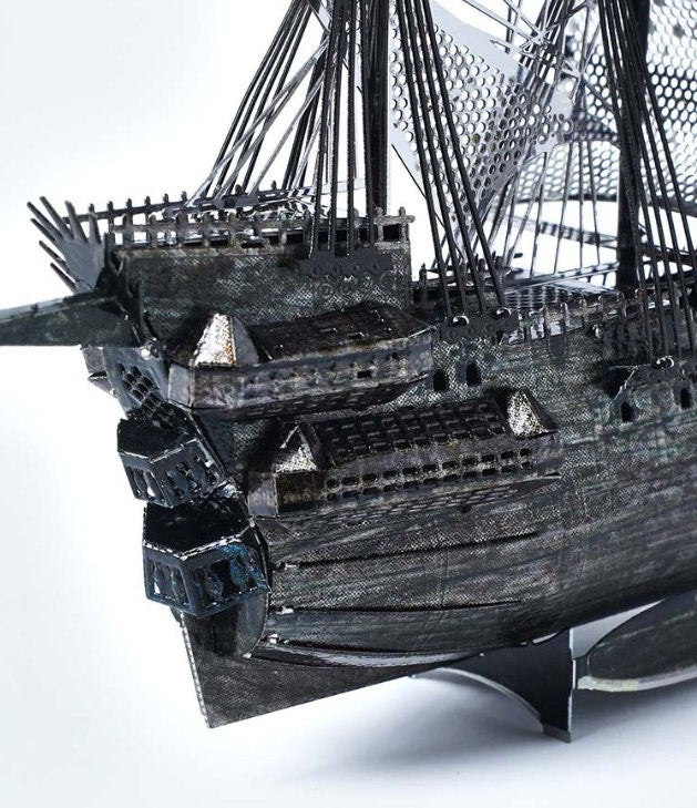 Flying Dutchman Metal Model Kit – Pirates of the Caribbean Ghost Ship 3D Puzzle, DIY Craft for Movie Fans & Collectors