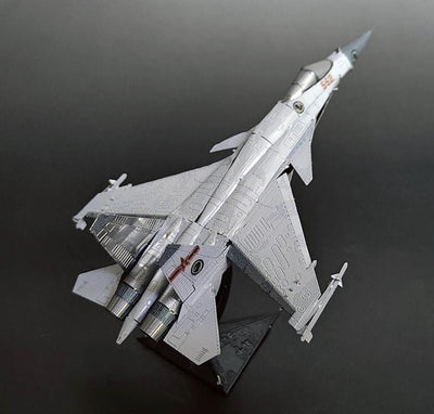 Shenyang J-15 Fighter Jet Metal Model Kit – 3D Puzzle Craft Gift | Flying Shark Chinese Aircraft DIY Model for Plane Enthusiasts