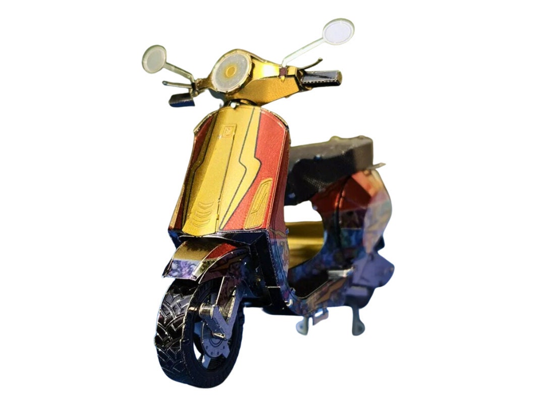 Vespa Primavera 150 Motorbike Metal Model Kit – 3D Puzzle Craft Gift for Motorbike Enthusiasts