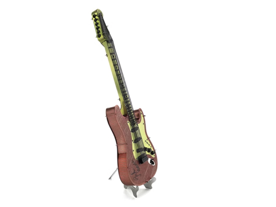 John Lennon Beatles Miniature Guitar Metal Model Kit – 3D Laser-Cut Puzzle for Beatles Fans & Music Lovers