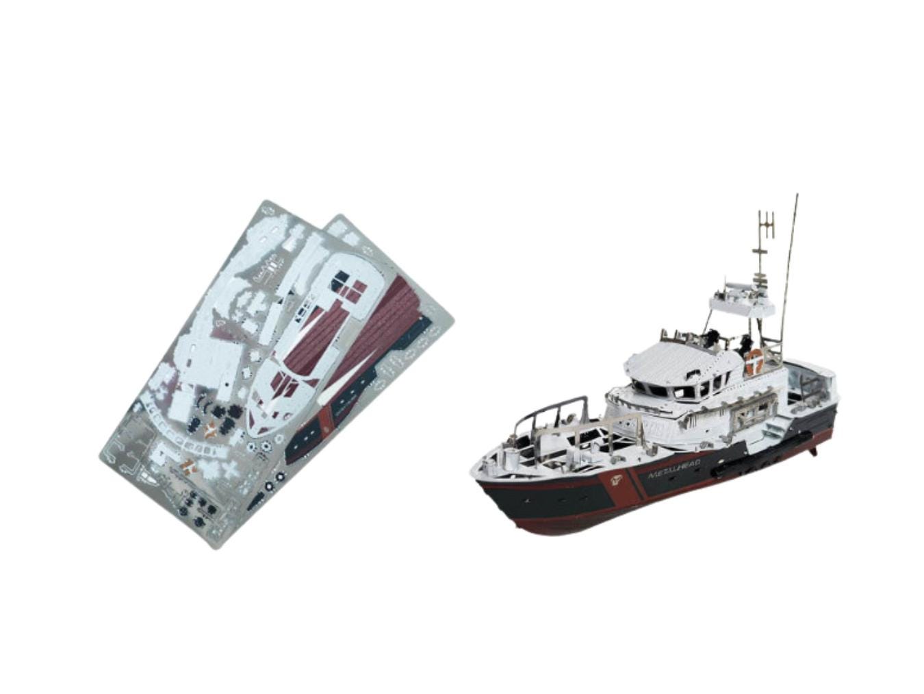 Yacht Metal Model Kit – 3D Ship Puzzle for Nautical Enthusiasts & Crafters | DIY Laser-Cut Gift