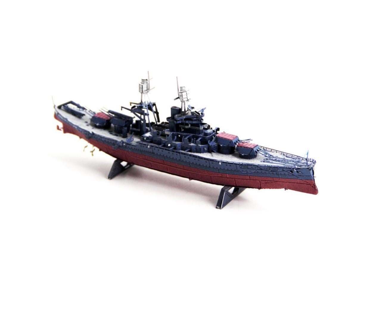 USS Arizona Battleship Metal Model Kit – 3D Laser-Cut Puzzle for Naval & History Enthusiasts