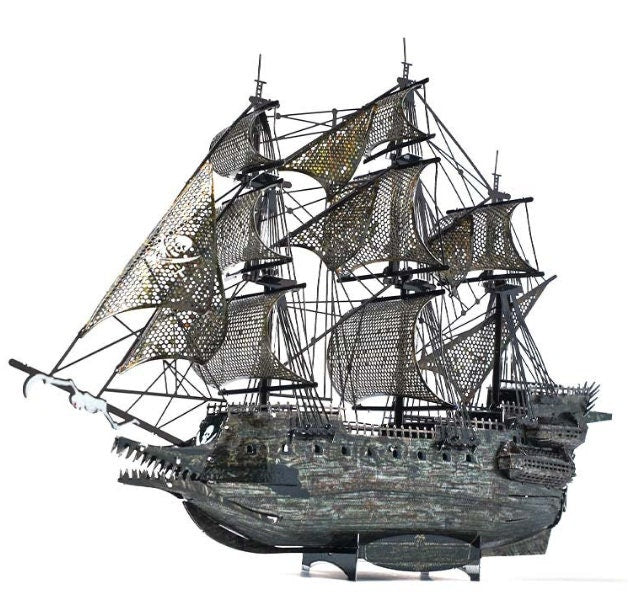 Flying Dutchman Metal Model Kit – Pirates of the Caribbean Ghost Ship 3D Puzzle, DIY Craft for Movie Fans & Collectors