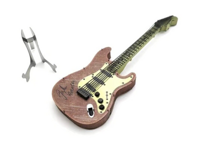 John Lennon Beatles Miniature Guitar Metal Model Kit – 3D Laser-Cut Puzzle for Beatles Fans & Music Lovers