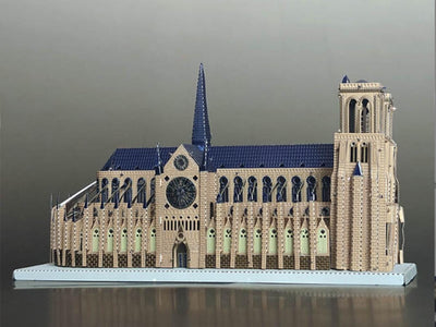 Notre-Dame de Paris Metal Model Kit – 3D Laser-Cut Puzzle for Architecture & History Enthusiasts