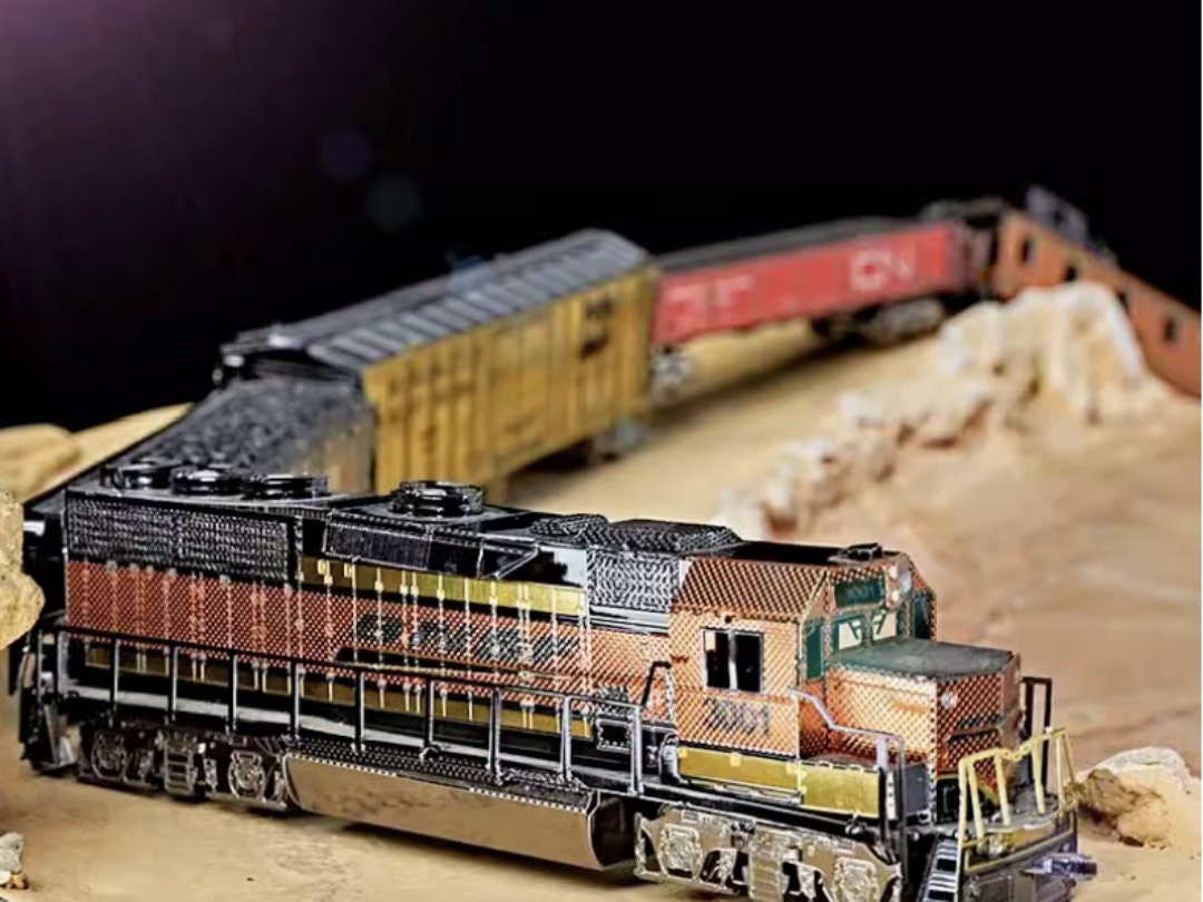 Armoured Train Metal Model Kit – 3D Laser-Cut Puzzle for Train Enthusiasts