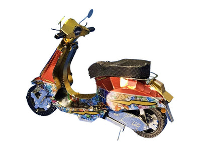 Vespa Primavera 150 Motorbike Metal Model Kit – 3D Puzzle Craft Gift for Motorbike Enthusiasts