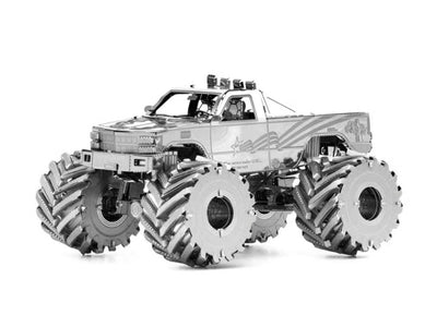 Monster Truck Metal Model Kit – 3D Puzzle DIY Craft Gift for Car Lovers | Laser Cut Hobby Toy