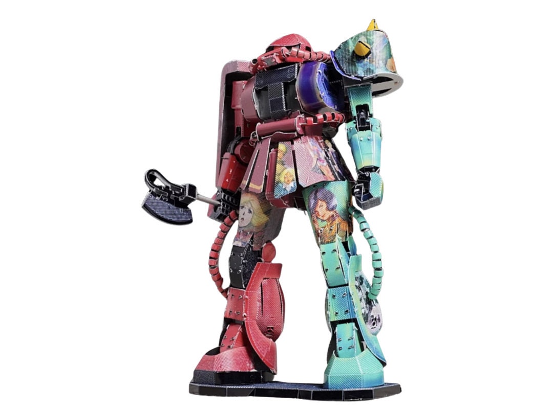 Zaku Warrior Metal Model Kit – 3D Puzzle Craft Gift | Laser Cut DIY Robot Model for Gundam & Mecha Fans