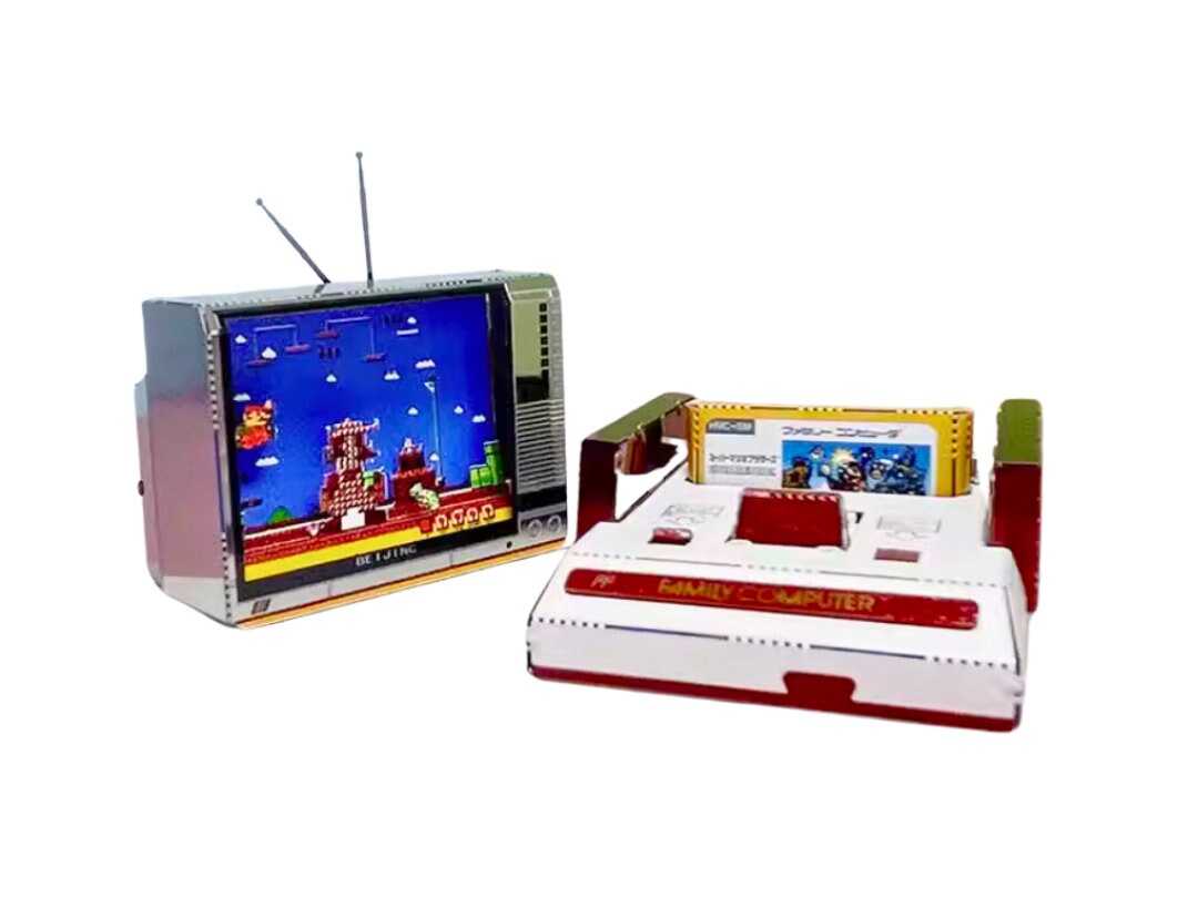 Nintendo Famicom 3D Metal Model Kit – Retro Console Puzzle for Classic Gaming Fans