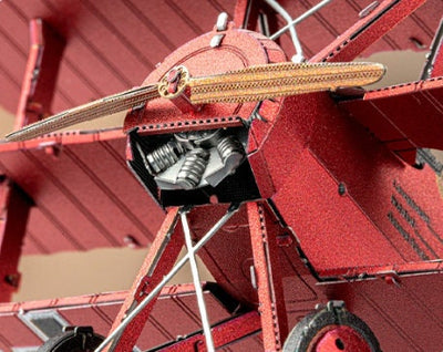 Fokker DR 1 Aircraft Red Baron's Triplane Metal Model Kit – 3D Puzzle Craft Gift, Plane Model Kit, Laser Cut Puzzles for Hobbyists