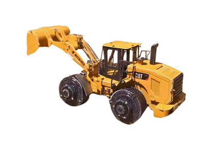 CAT Wheel Loader Metal Model Kit – 3D Puzzle DIY Craft Gift | Laser Cut Heavy Vehicle Model for Hobbyists