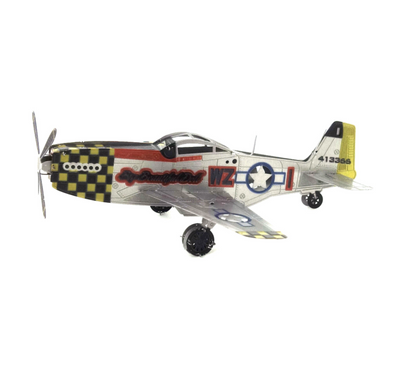 North American P-51 Mustang Metal Model Kit – 3D Puzzle Craft Gift | DIY Laser Cut WWII Fighter Plane Model