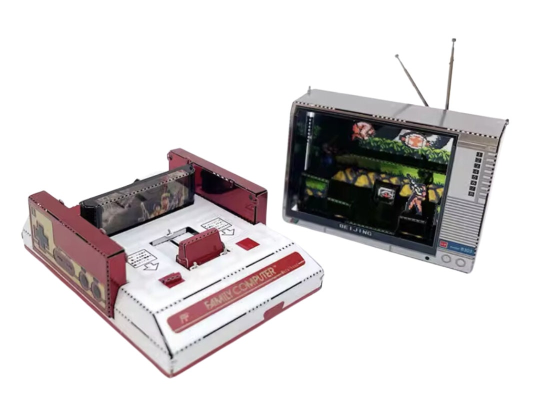 Nintendo Famicom 3D Metal Model Kit – Retro Console Puzzle for Classic Gaming Fans