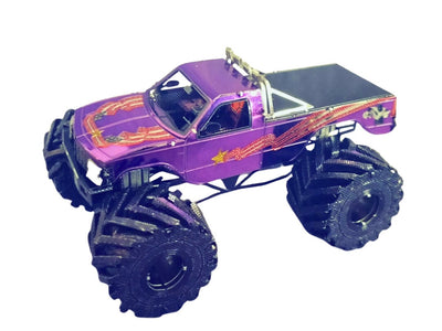Monster Truck Metal Model Kit – 3D Puzzle DIY Craft Gift for Car Lovers | Laser Cut Hobby Toy