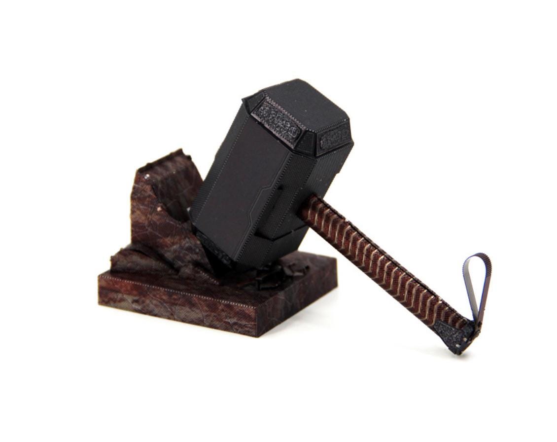 Thor's Hammer Metal Model Kit – 3D Laser-Cut Puzzle for Marvel Fans