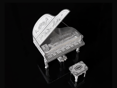 Piano Metal Model Kit – 3D Laser-Cut Puzzle for Music Lovers & Crafters