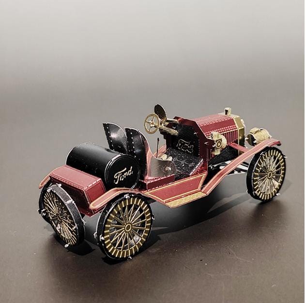 Antique Car Metal Model Kit – 3D Laser Cut Puzzle for Classic Car Lovers | DIY Craft Hobby Kit
