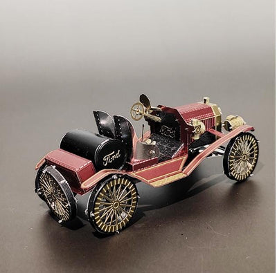 Antique Car Metal Model Kit – 3D Laser Cut Puzzle for Classic Car Lovers | DIY Craft Hobby Kit