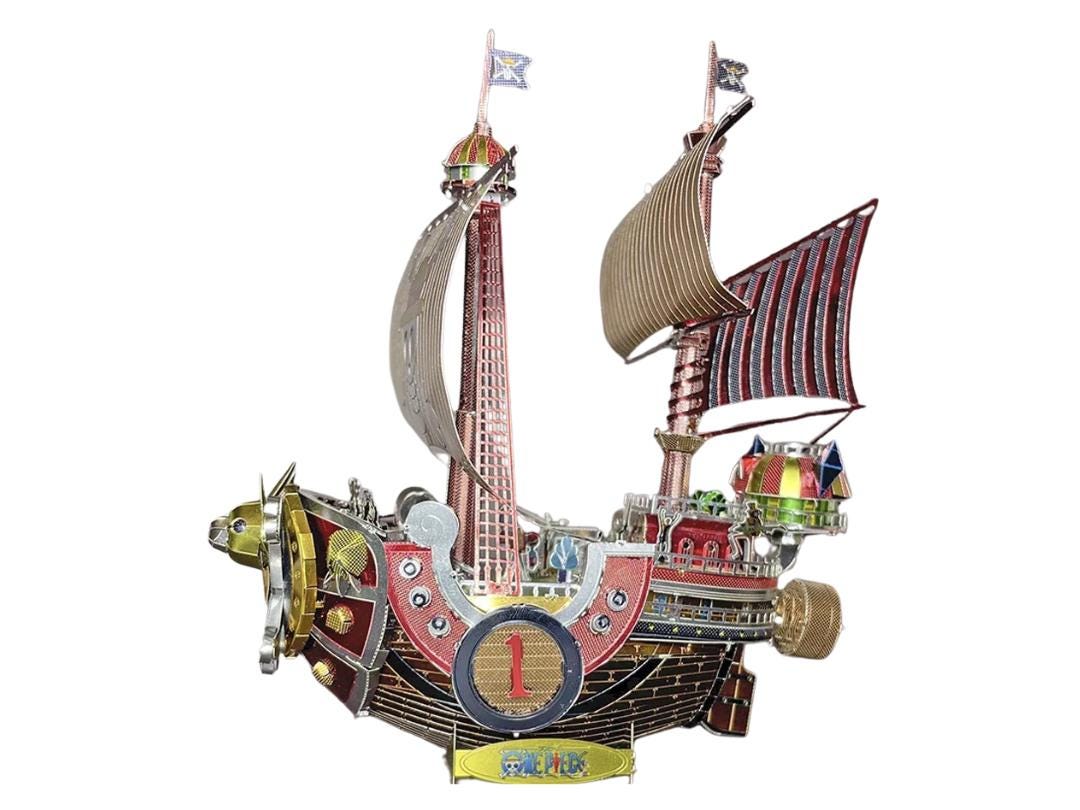 One Piece Thousand Sunny Ship Metal Model Kit – 3D Laser-Cut Puzzle for Anime & Maritime Fans